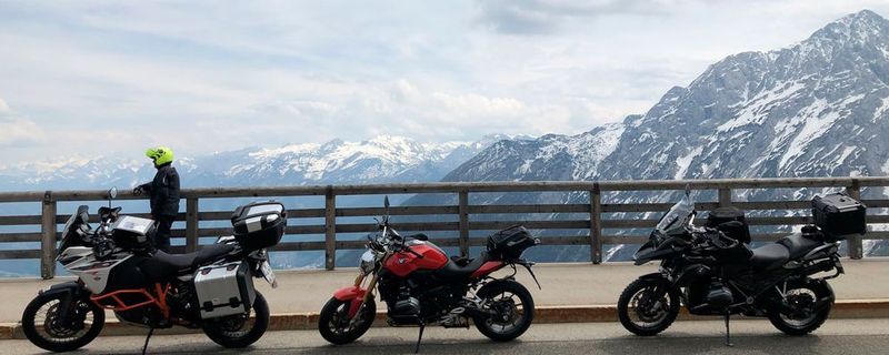 Deutschlands höchste Panoramastraße am Roßfeld im Berchtesgadener Land ist eines der zahlreichen Highlights der »bike und business«-Motorradtour 2019.