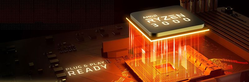 Bis zu 12 Cores und PCI-Express 4.0: die Ryzen-3000-Prozessoren für den Sockel AM4. Sie sollen auch kompatibel zu Mainboards mit älteren Chipsätzen sein.