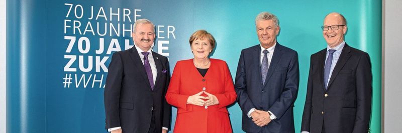Auch Bundeskanzlerin Angela Merkel war anlässlich der Jahrestagung im Jubiläumsjahr in München zu Gast.