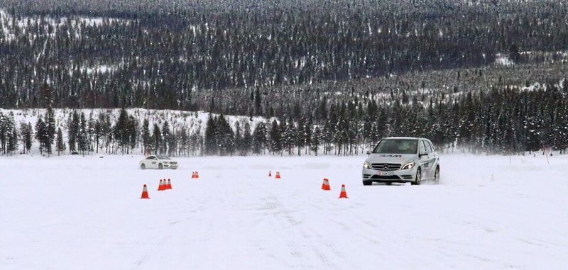 Härtetest im Schnee: Hier kann das elektrische Torque-Vectoring-System zeigen, was es kann.
