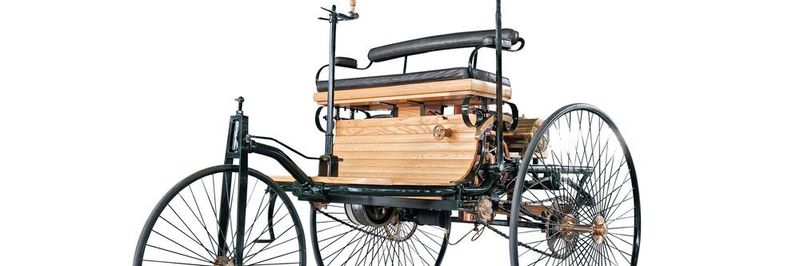 Das erste Auto der
Welt, der Carl-Benz-
Motorwagen.