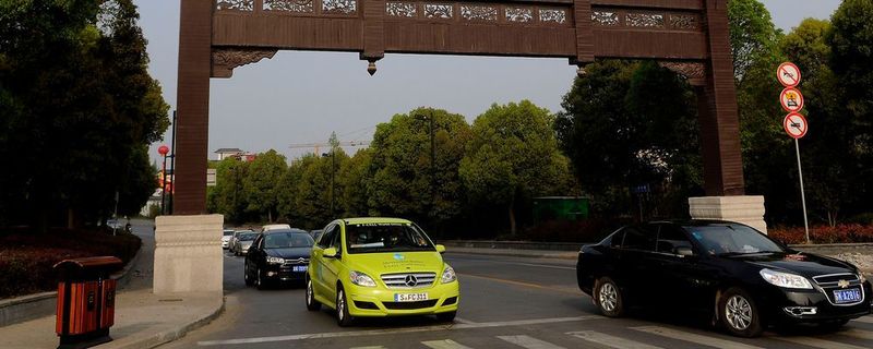 Brennstoffzellen-Fahrzeuge auf chinesischen Straßen. Was noch eine Seltenheit ist, soll sich laut der chinesischen Regierung schnell ändern.