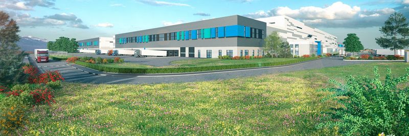 Bis zum Herbst kommenden Jahres soll das aus zwei Hallen bestehende Logistikzentrum in Ensisheim fertiggestellt werden