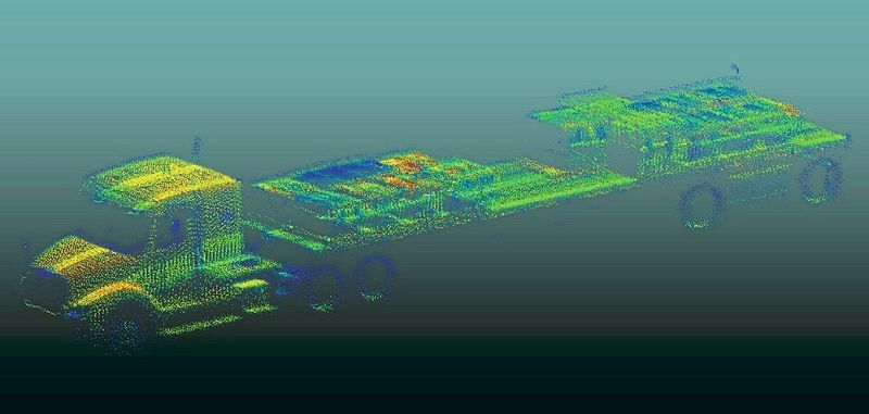 Der Lidar-Sensor SORA-P60 scannt und klassifiziert bewegte Objekte mit Autobahngeschwindigkeit.