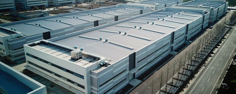 Das Gebäude des Joint Ventures in Haining, China.