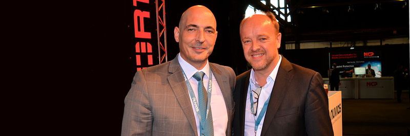 Helge Scherff (l.), Zentraleuropachef, und Simon England, CEO der Nuvias Group, treiben die Realisierung einer Vision voran.