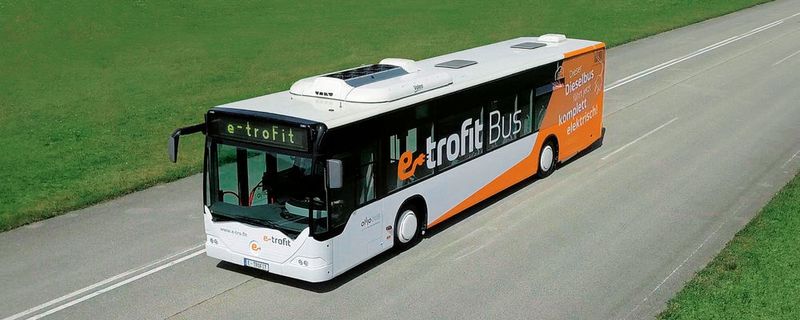 Das Unternehmen E-Trofit will konventionelle Dieselbusse zum Elektrofahrzeug umrüsten.
