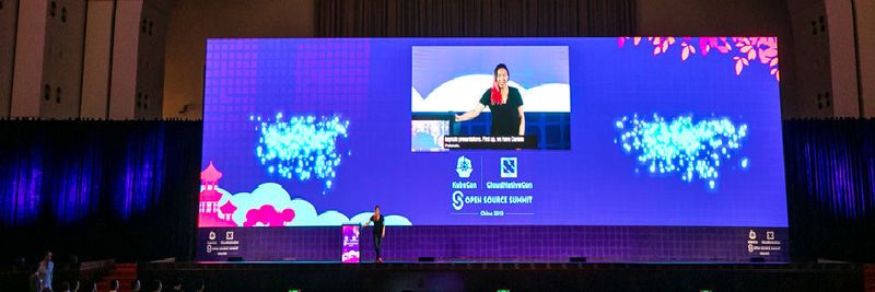 Die Co-Vorsitzenden der Konferenz Vicki Cheung, Engineering Manager bei Lyft, begrüßte am Montag die Teilnehmer.