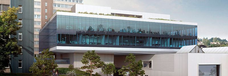 Der Innovationscampus CUBIC von Bühler Group wurde bewusst nicht als neues Gebäude konzipert, sondern soll als Brücke zwischen allen Unternehmensbereichen dienen.