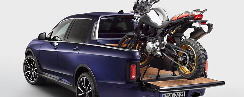 Der BMW X7 Pick-up als Einzelstück, konzipiert und gebaut von Azubis des BMW Werks München.