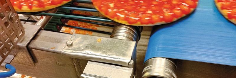 Wälzlager-Schäden führten bei einer Fertigungslinie von Tiefkühlpizza zu enormem Wartungsaufwand. Molded-Oil-Lager aus rostfreiem Stahl waren die Lösung.