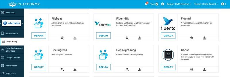 Die Services werden per Managed Apps Catalog bereitgestellt.