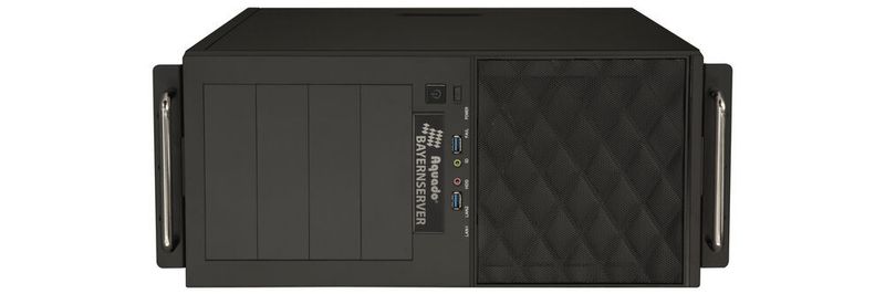 Der Bayernserver V2 von Aquado basiert auf einem Intel-Xeon-Prozessor der aktuellen Coffee-Lake-Generation. Er kann als Tower oder im Rack eingesetzt werden. Dafür bietet der Hersteller ein zusätzliches Montagekit an.