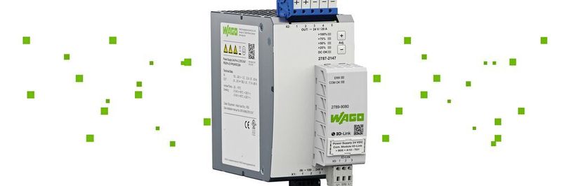 Die Pro-2-Stromversorgen von Wago erlauben mit einem Kommunikationsmodul ein permanentes Monitoring aktueller Lastzustände.