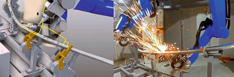Bild 1: Mithilfe von digitalen Zwillingen können vor der Inbetriebnahme von Automatisierungsanlagen bereits die unterschiedlichen Vorbereitungen durchgeführt werden – von der Optimierung von Bauteilen bis hin zur Roboterprogrammierung.