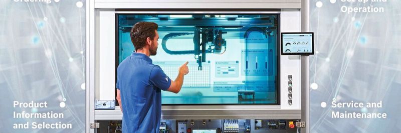 Bosch Rexroth verbindet reale Komponenten und Systeme durchgängig mit Software zu kompletten Lösungen.