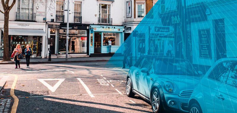 Parkplatz-Detektion für Smart-Parking auf der Straße hilft dabei, einen flüssigeren Ablauf im täglichen Verkehr zu gewährleisten.