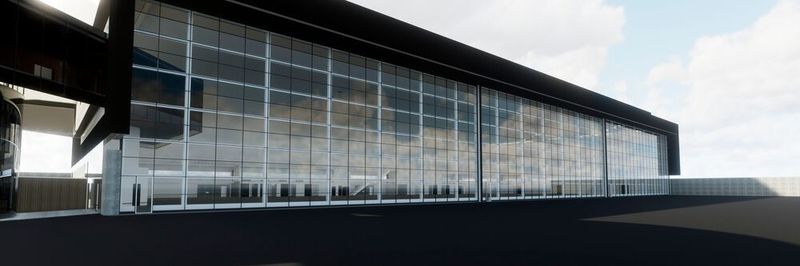 Mit 130 m Breite und 15 m Höhe soll die Konstruktion die größte ihrer Art sein.