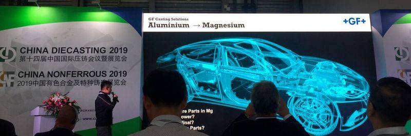 GF Casting Solutions showed in his presentation applications of magnesium structural parts.
