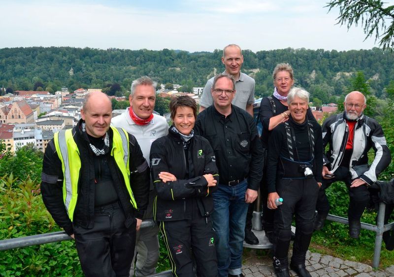 2019 führte die Vogel-Motorradtour von Würzburg nach Altötting. Mit dabei war auch wieder die Cruiser-Gruppe 9.