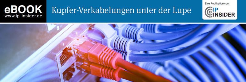 NBASE-T erlaubt auf Kupferverkabelungen 2,5 und 5 Gigabit/s – und das bei sinnvollen Längen und ohne Spezialkabel. Unser eBook wirft einen Blick auf die Renaissance von Twisted Pair.