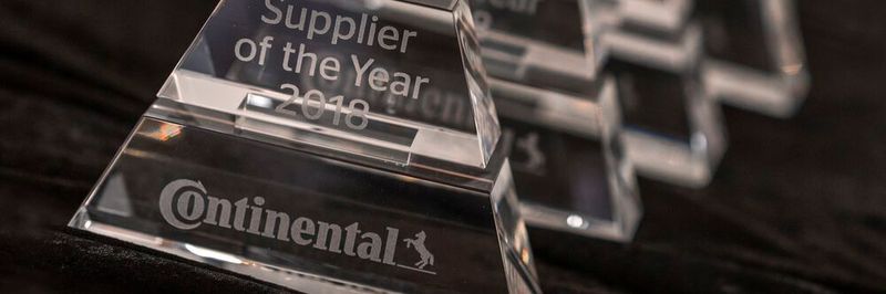 Continental's Automotive Group has honored its best suppliers worldwide with the "Supplier of the Year" Award for 2018.