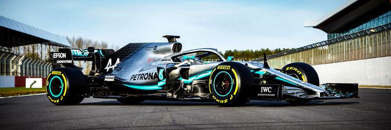 Das aktuelle Formel-1-Auto von Mercedes AMG Petronas.
