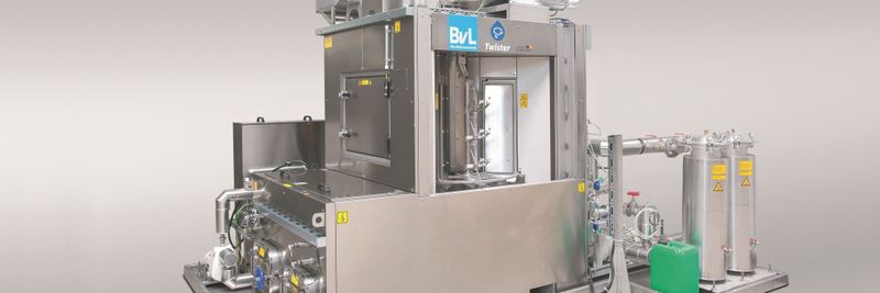 The Twister rotary indexing system from BvL achieves high cycle times and reliable cleanliness while requiring little space within the automated production line.
