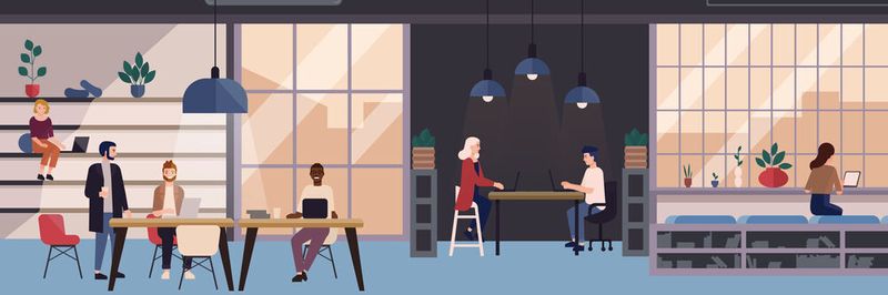 Bei der Gestaltung des Arbeitsplatzes der Zukunft muss sowohl auf technologische als auch auf gesellschaftliche Veränderungen eingegangen werden.