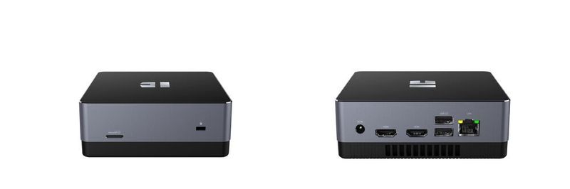 Der Trekstor-WBX5005-Mini-PC ist so klein wie eine Untertasse, arbeitet mit einem Intel-Core-i3-5005U-Prozessor und bietet zahlreiche Anschlüsse.