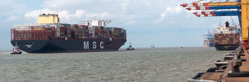 Die „ MSC Gülsün“ ist das erste von elf Schiffen ihrer Größenklasse.