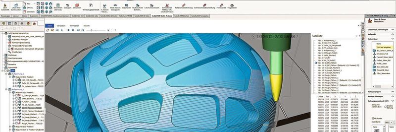 Zum produktiven und zuverlässigen fünfachsigen Fräsen mit Kreissegmentfräsern stellt die Software iMachining 3D geeignete Strategien bereit.