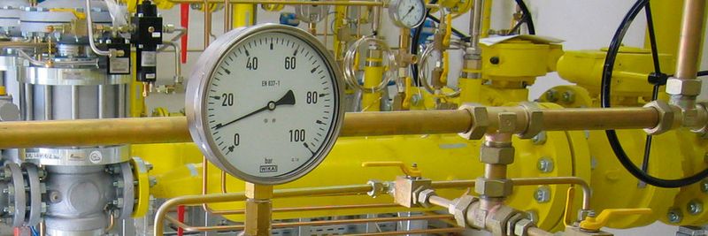 Rohrleitungssystem in einer Power-to-Gas-Anlage.