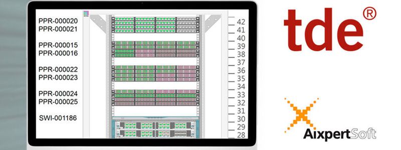 Ein kostenfreier Online-Zugang zum Aixpertsoft-Tool „Aixboms“ visualisiert TML-Verkabelungssysteme von TDE.