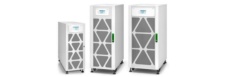 Schneider Electric erweitert seine Easy-UPS-3M-Serie um Leistungsgrößen bis 200 kVA. Damit stehen drei neue Modelle mit 120, 160 und 200 kVA zur Verfügung. Die Doppelwandler-Technik erreicht laut Schneider Electric bis zu 96 Prozent Wirkungsgrad.