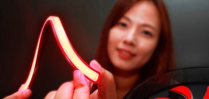Flexibel wie Gummi: LG Innotek hat das LED-Modul Nexlide-HD speziell für den Einsatz im Fahrzeug entwickelt.