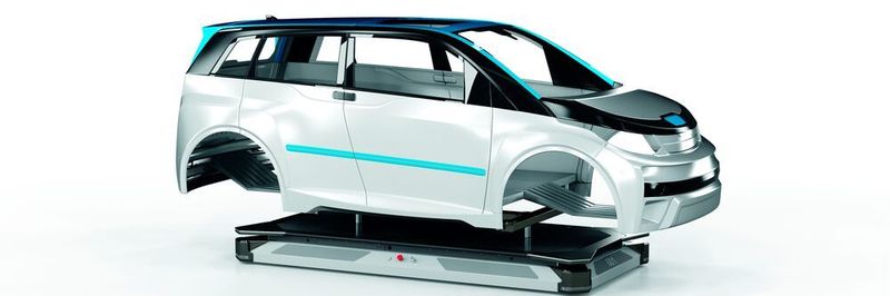 Eco-Pro-Fleet von Dürr ist das erste speziell für Lackieranlagen entwickelte fahrerlose Transportfahrzeug.