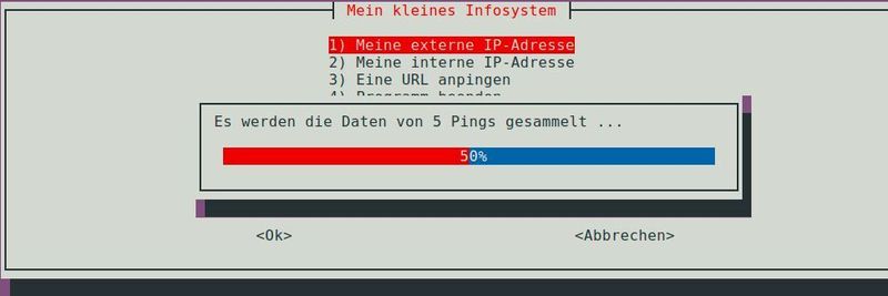 Whiptail ermöglicht es, einfache Dialogboxen zu erstellen.