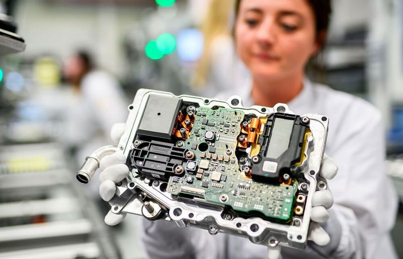 Automobilzulieferer wie Continental müssen sich auf einen Abschwung gefasst machen. Das Unternehmen fertigt unter anderem Leistungselektronik für verschiedene Fahrzeugmodelle.