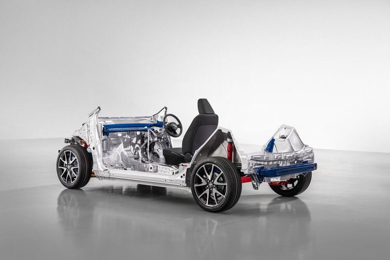 Die neue Toyota-Plattform „GA-B“.