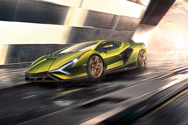 Lamborghini stellt auf der IAA 2019 den Sián vor.