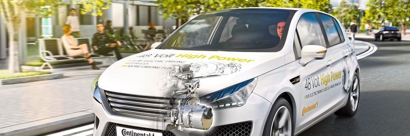 Das neue System aus E-Maschine mit integrierter Leistungselektronik sowie einer Batterie soll den Spritverbrauch senken und somit auch den CO2-Ausstoß gegenüber vergleichbaren Fahrzeugen mit Verbrennungsmotor um rund 20 %.