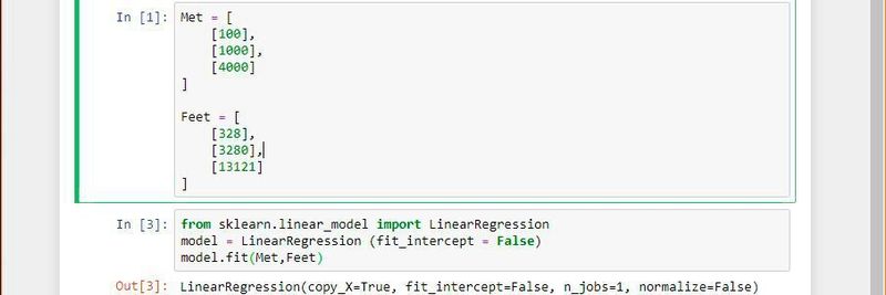 Definition eines einfachen ML-Modells.