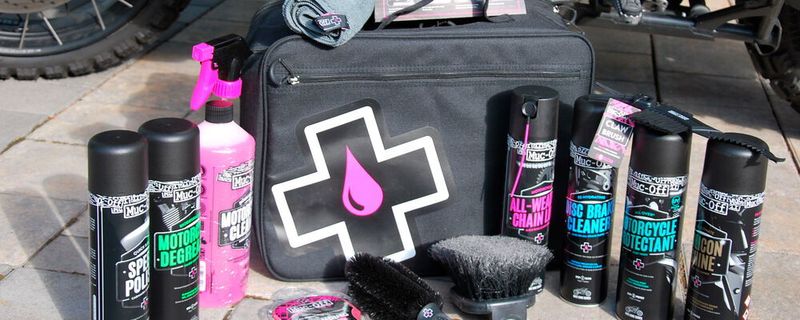 Muc-Off, alles, was man zur Pflege seines Bikes braucht.