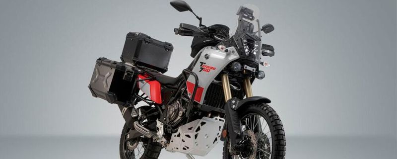 Die Ténéré 700, ausgestattet mit dem Zubehör von SW-Motech.