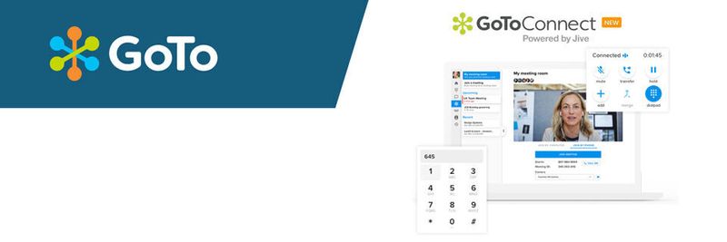 GoToConnect beinhaltet Funktionen für Audio, Video und Screensharing.