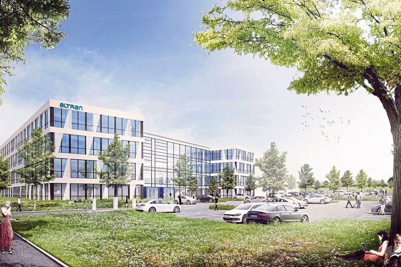 So soll der Engineering-Campus von Altran in Wolfsburg nach der Fertigstellung aussehen.