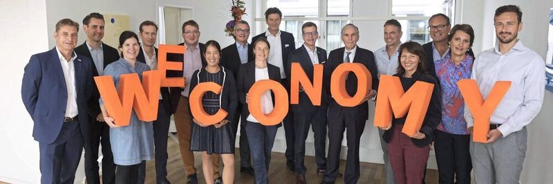 Die Weconomy-Jury mit dem Orgateam Unternehmertum und Wissensfabrik.