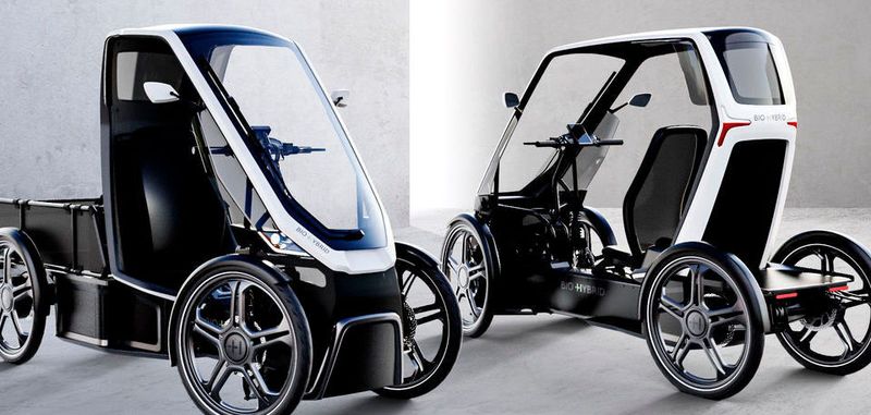 Das variable und elektrisch unterstützte Fahrzeug Bio Hybrid gibt es in den Varianten Cargo und Passenger.