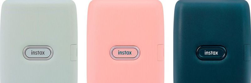 Seit Anfang Oktober ist der Instax Mini -Link-Printer in den Farben Pink, Grau und Denim erhältlich.